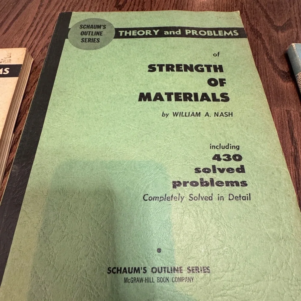 Vintage Schaums Outline‎ Theory Books Lot Problems Probability Strength Vector